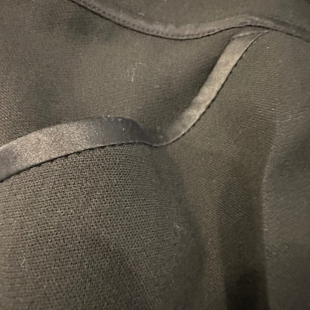 "BLACK FRIDAY SPECIAL" BLACK CREPE TUXEDO SLACKS - Picture 5 of 7